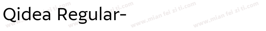 Qidea Regular字体转换